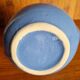 Vintage Alpho vase with beige flame blue ceramic handles