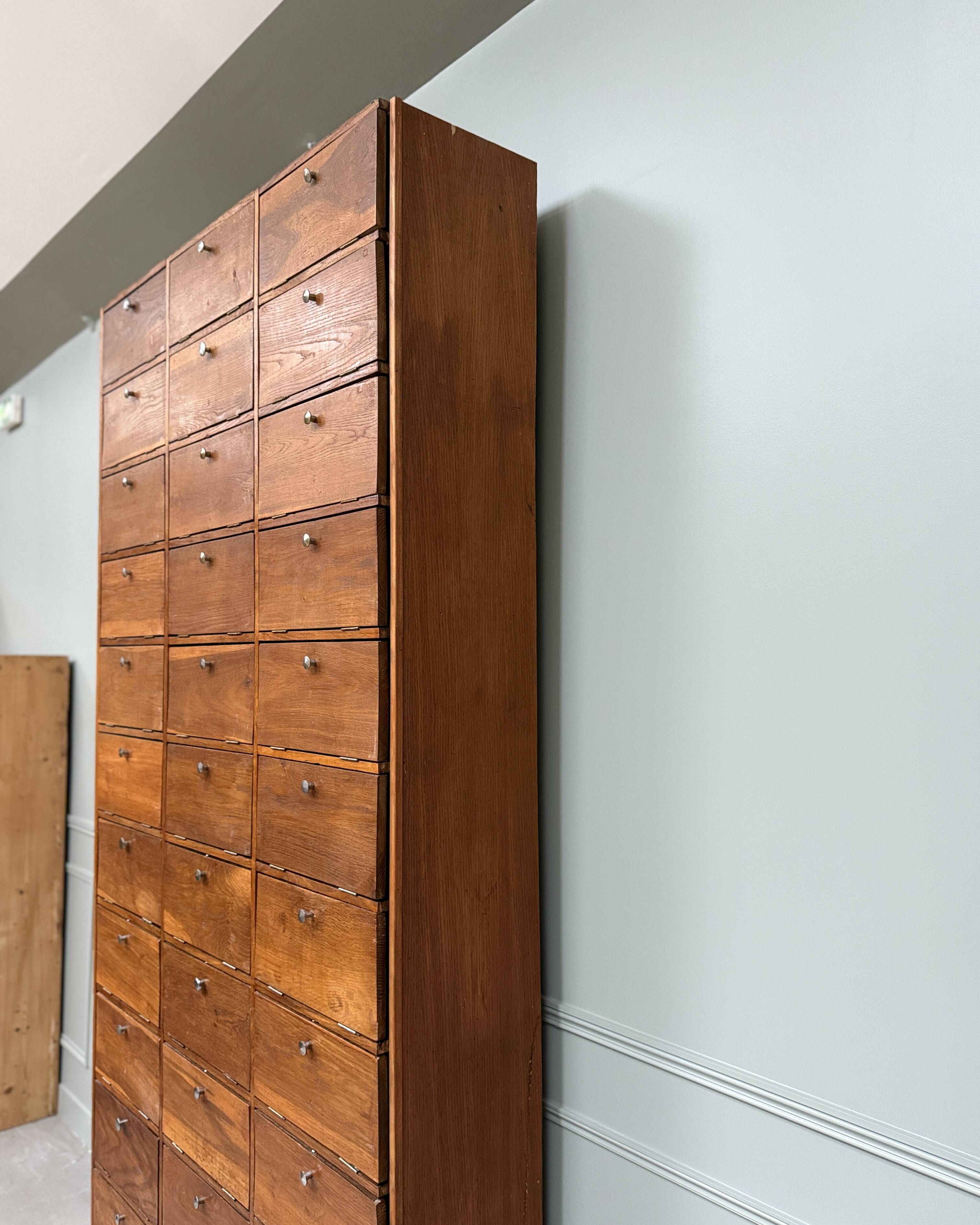 Pair of large drop-front notary cabinets (refurbished)