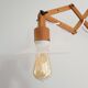 Scandinavian zig-zag wooden accordion sconce
