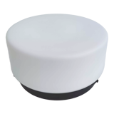 Round opaline and bakelite wall lamp Lumisec D.20cm