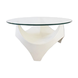 Opal glass table 1960s