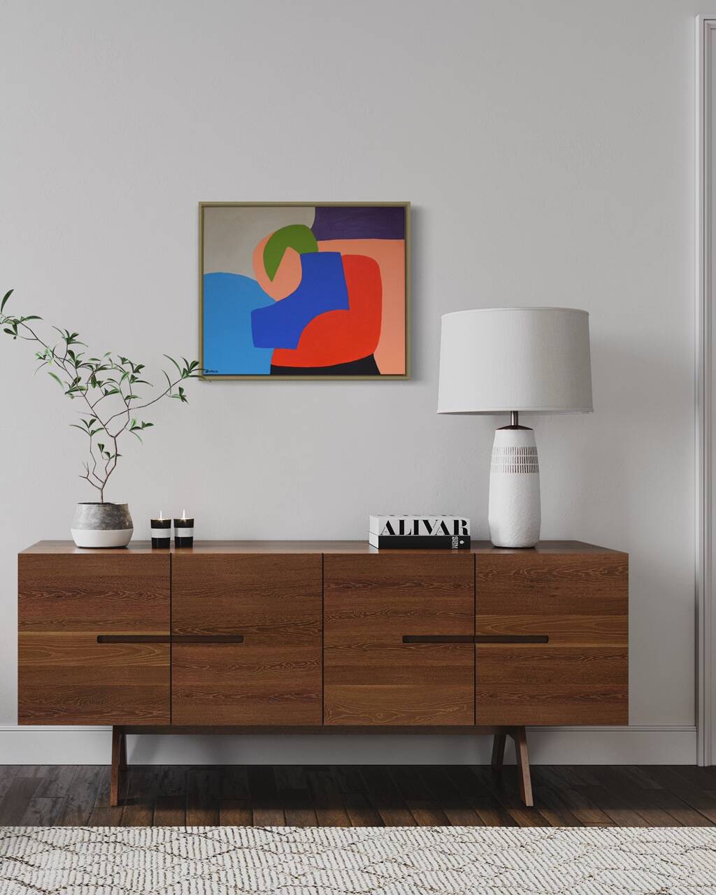 Modern colorful abstract painting