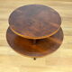 Art-Deco pedestal table in walnut 1940