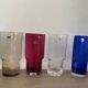 4 vintage coloured long drink glasses in Murano glass by Nason Moretti,