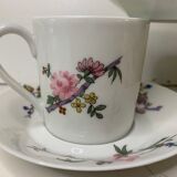 Set of 5 espresso coffee cups in Limoges Haviland porcelain