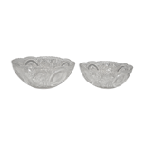 Two cuts cut in molded blown crystal