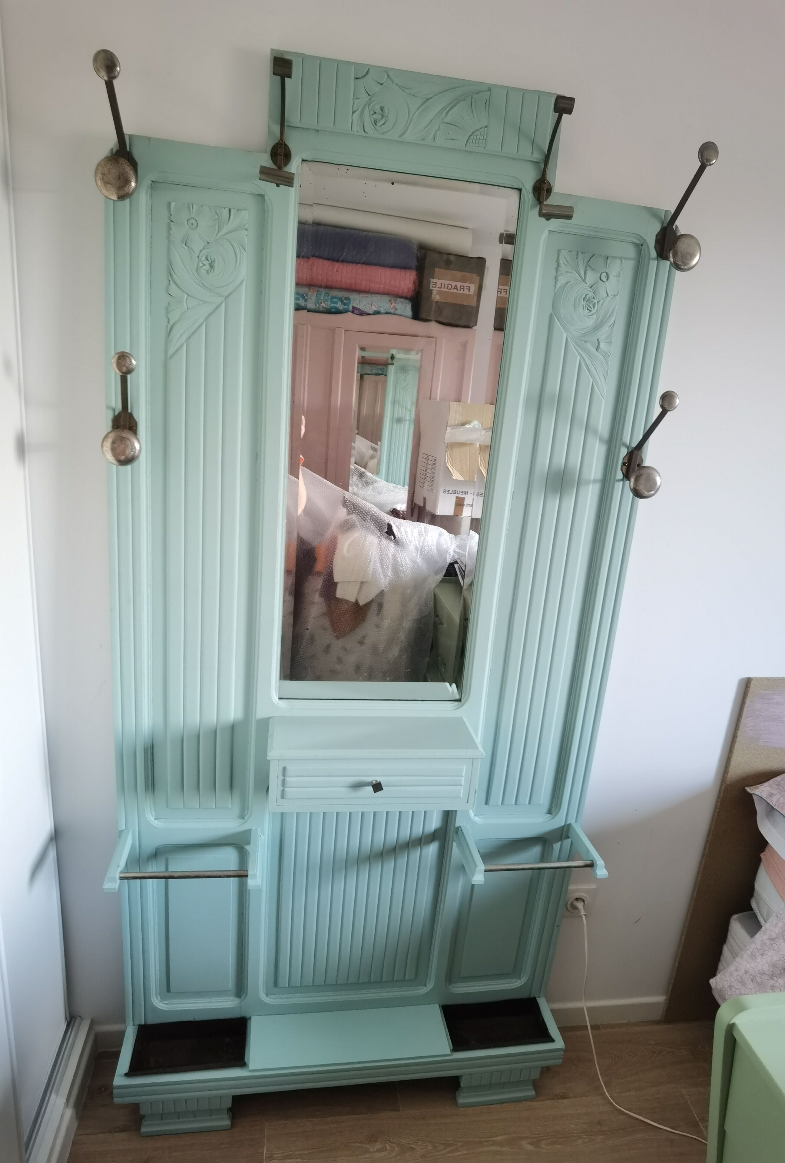 Coat rack art deco cloakroom