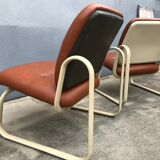 Pair of vintage Steelcase 1970 armchairs