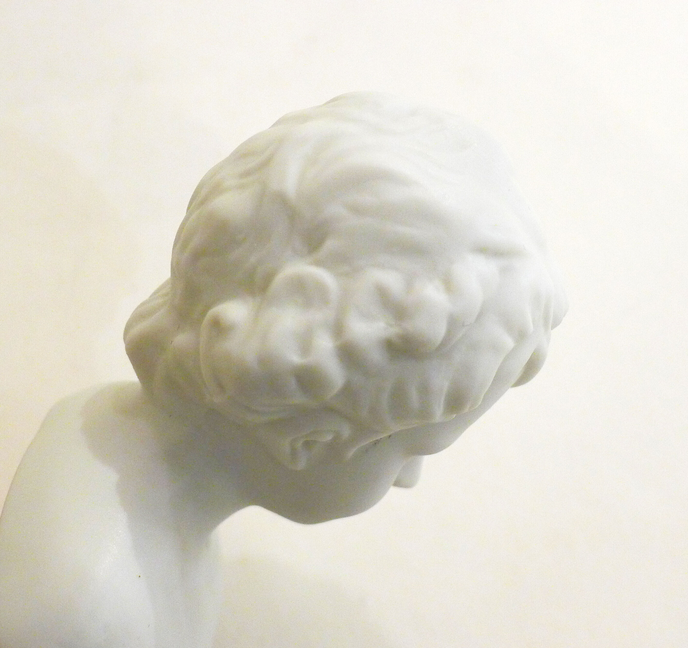 Pair of busts in biscuits