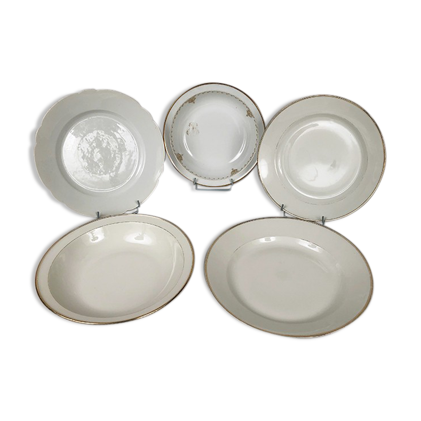 Set of five dishes porcelain from Limoges