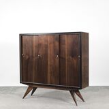 Scandinavian Mid-Century Modern Walnut Vintage Cabinet, 1960s