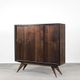 Scandinavian Mid-Century Modern Walnut Vintage Cabinet, 1960s