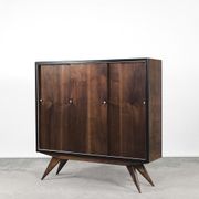 Scandinavian Mid-Century Modern Walnut Vintage Cabinet, 1960s