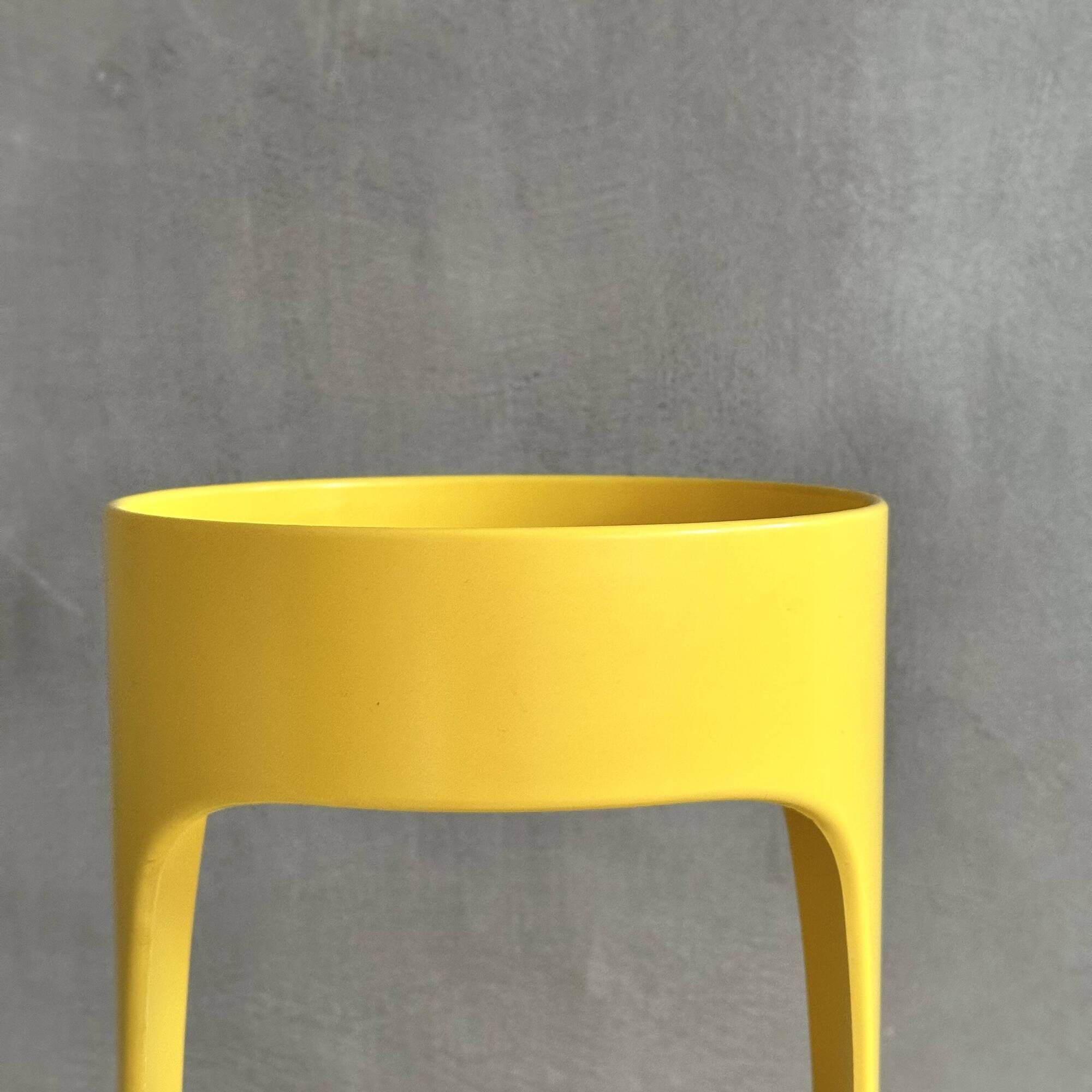 Vintage Umbrella Stand by Schönbuch, Umbrella Holder Yellow, Pop Art, Vinta