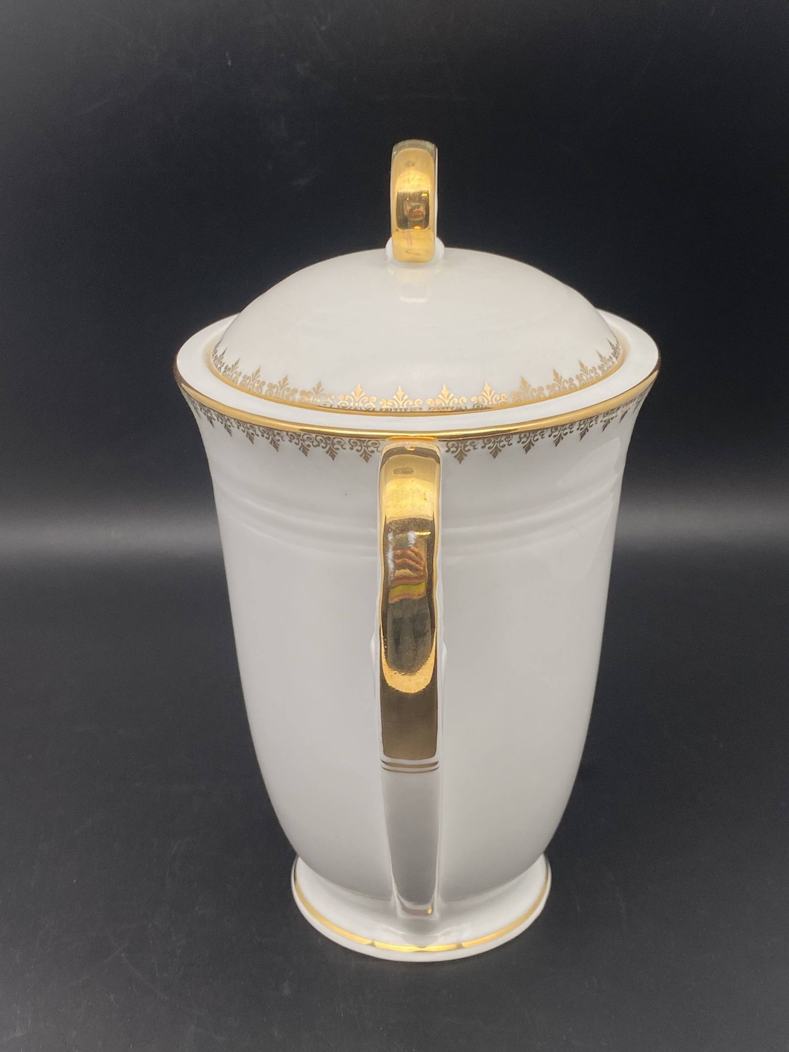Service à thé/café porcelaine de Limoges blanche et dorure – MPM0724SV1