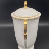 White and gilded Limoges porcelain tea/coffee service – MPM0724SV1