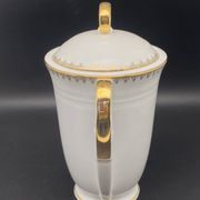 Service à thé/café porcelaine de Limoges blanche et dorure – MPM0724SV1