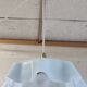 Suspension en verre opalin bleu ciel - mid.XXeme
