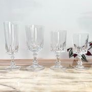 6 flûtes à champagne cristal d'Arques modèle Louvre