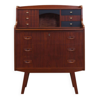 Teak secretary, Danish design, 1970s, production: Denmark