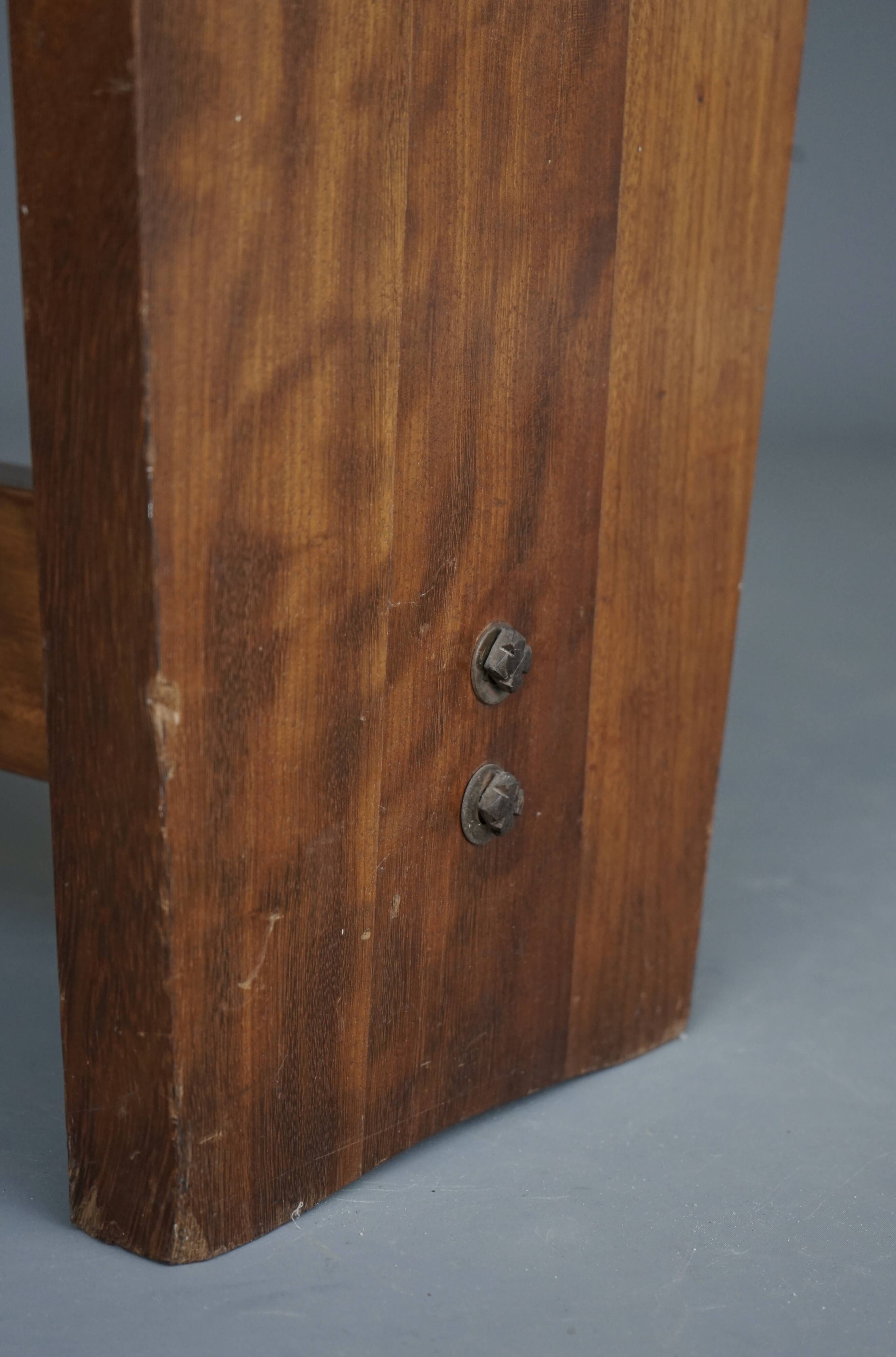 Mid-Century Church Stool in walnut, 1950s
