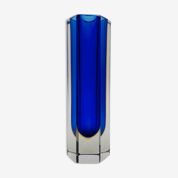 Glass soliflore vase, from Murano, Italy (1970)