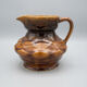 Large vintage brown caramel ceramic jug - Sarreguemines Model