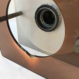 Wall lamp in smoked plexi 70s