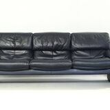 3-seater Leather Sofa Lugano by Erpo Int., Design 1985