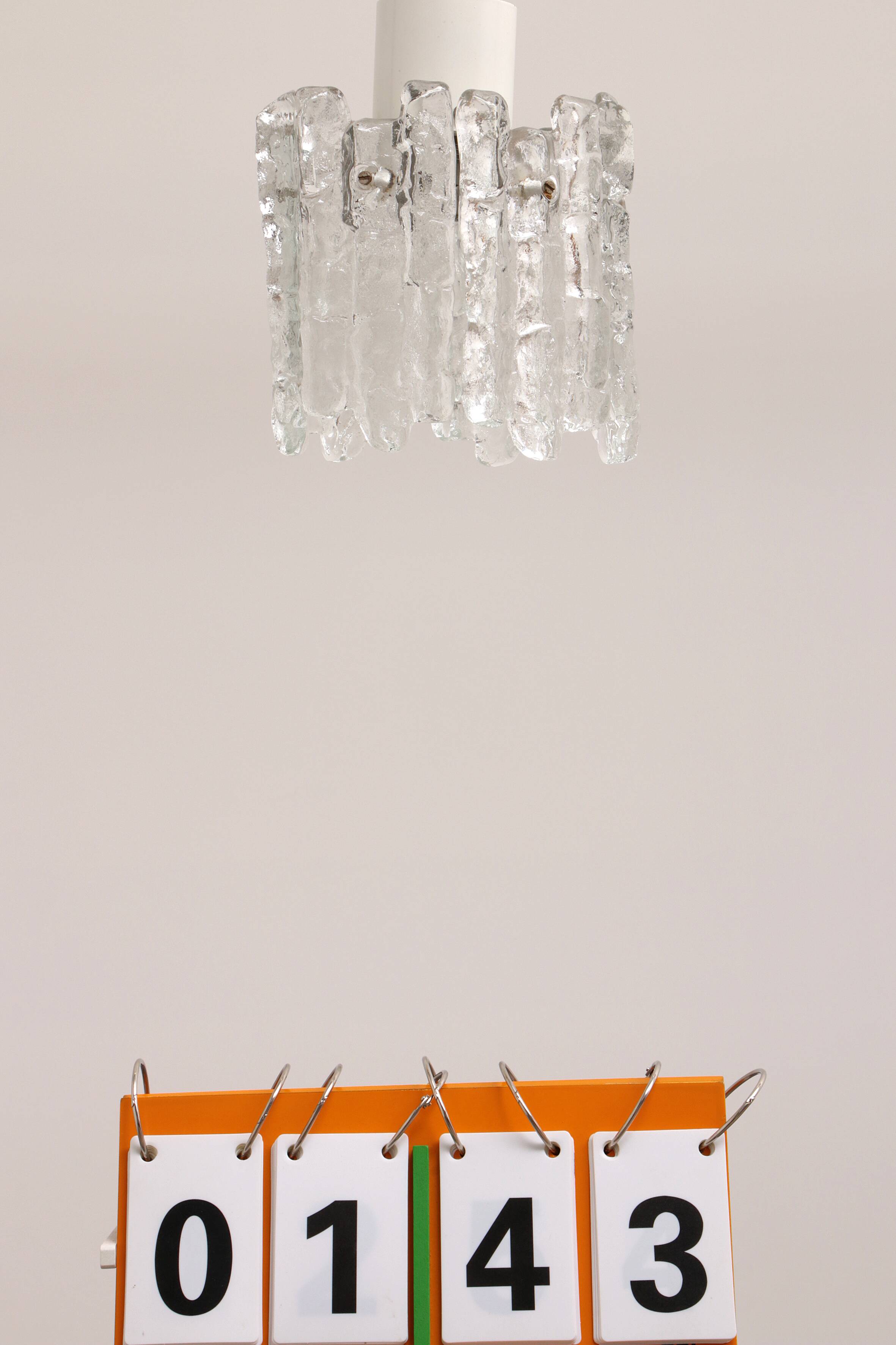 Kalmar Murano glass ceiling lamp, 1960 Austria.
