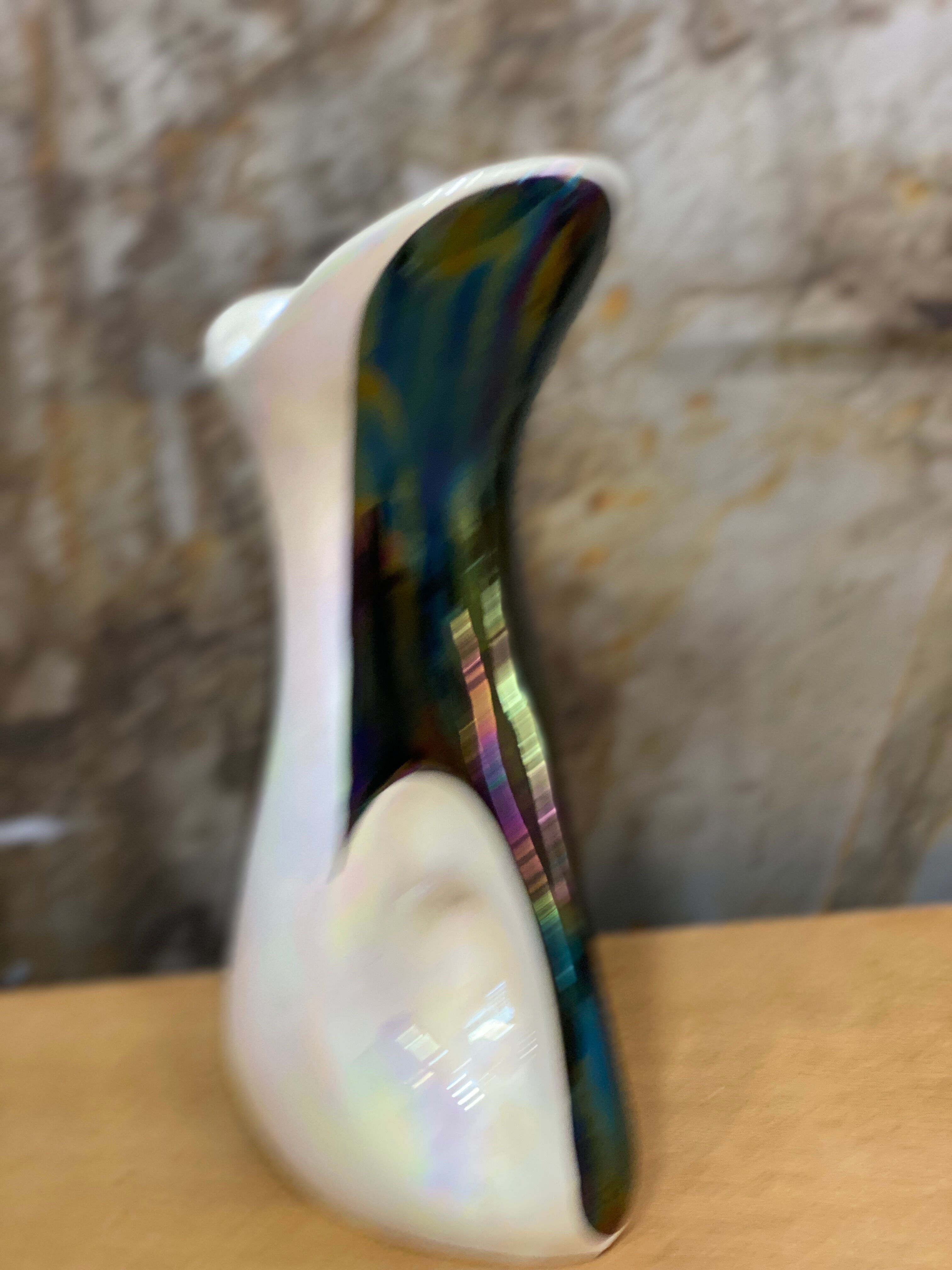 Signed glazed ceramic vase