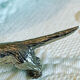 6 doors - vintage dachshund silver metal knife 70
