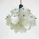 Kalmar Franken ice glass chandelier, 1960s
