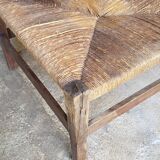 Straw coffee table