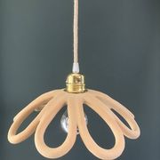 Ceramic flower suspension in stoneware - French craftsmanship