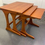 Teak nesting tables set of 3 circa 1960