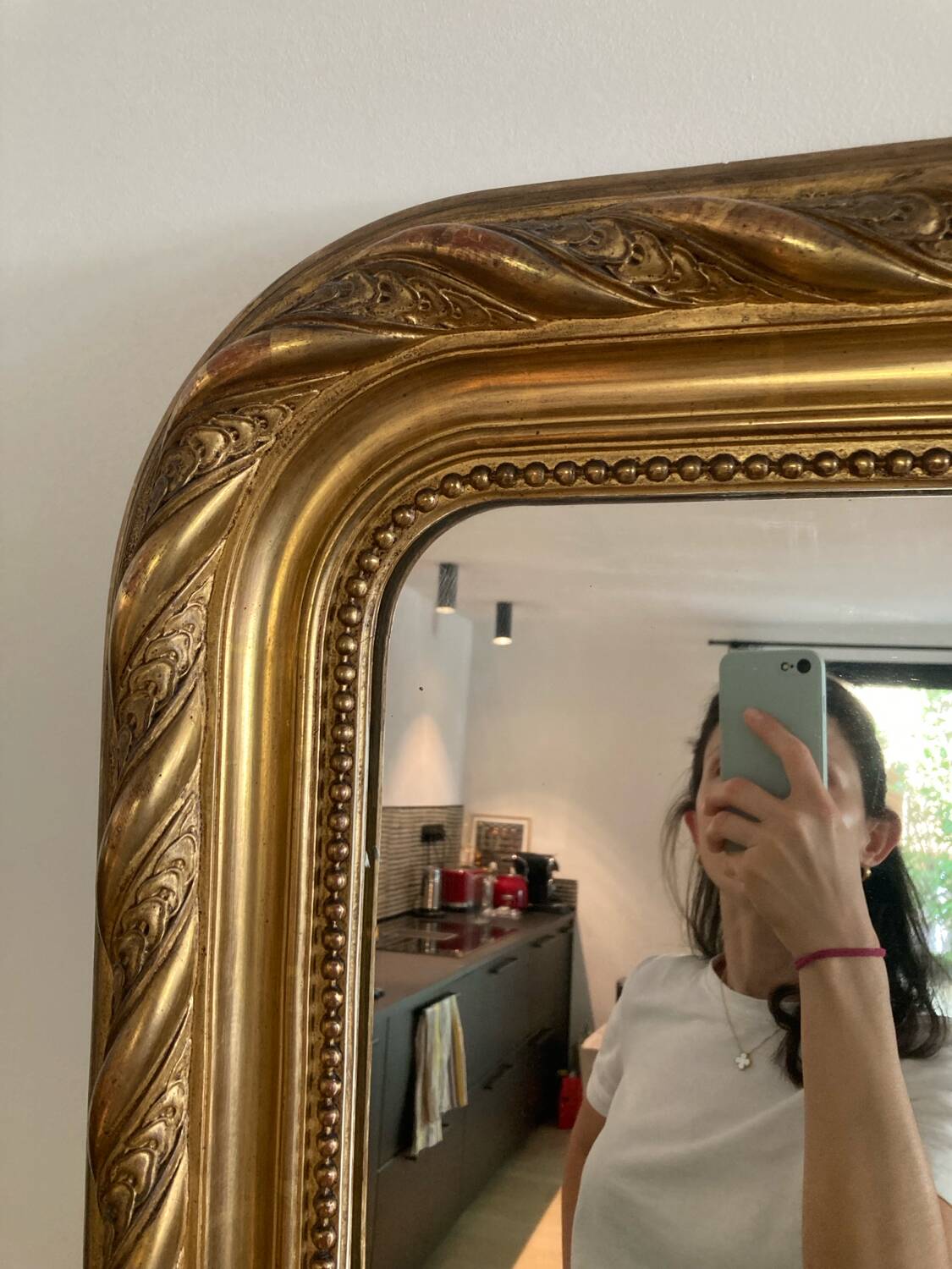 Large antique mirror