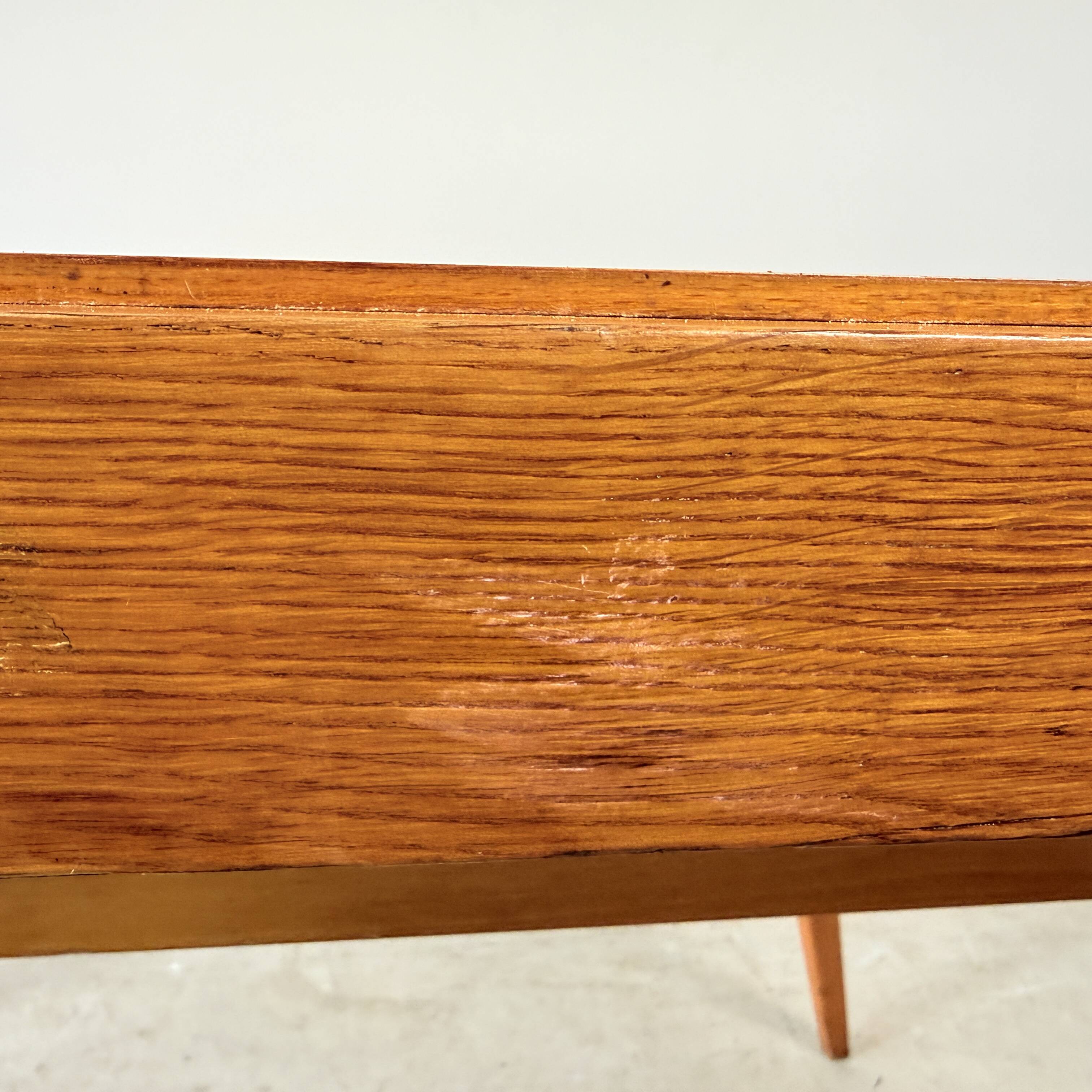 Vintage extendable oak table, František Jirák