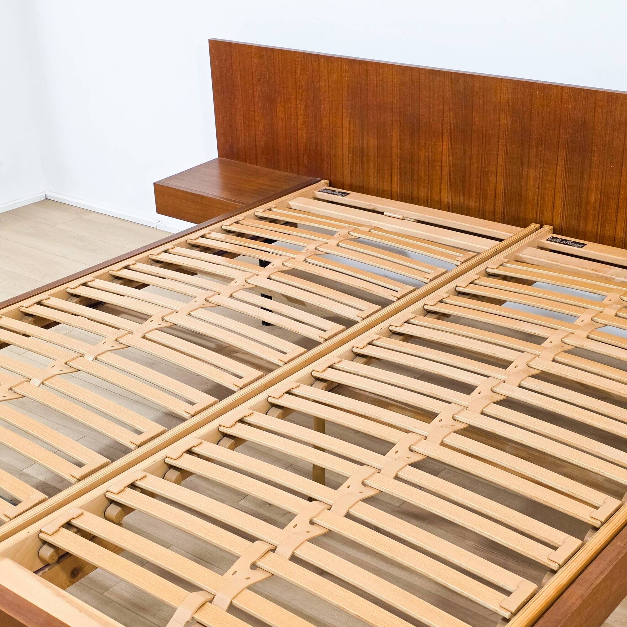 Double bed by Joseph-André Motte for Charron, France, 1950 – Latto base