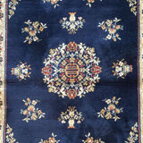 Oriental Persian carpet midnight blue 170x120cm