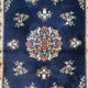 Oriental Persian carpet midnight blue 170x120cm