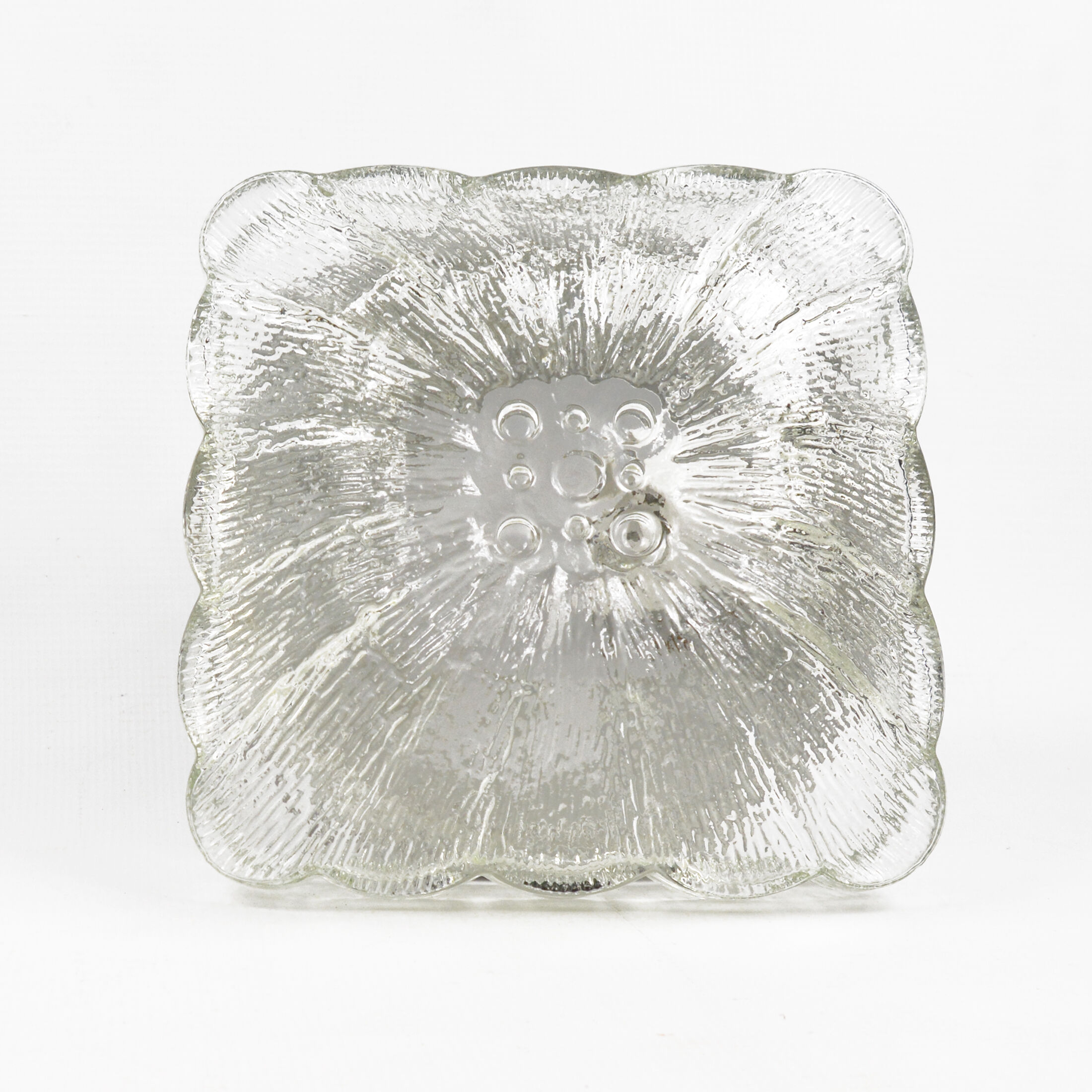 1970s modern glass plafond HP Leuchten, Germany