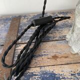 Set of two vintage electric chiseled glass handhelds