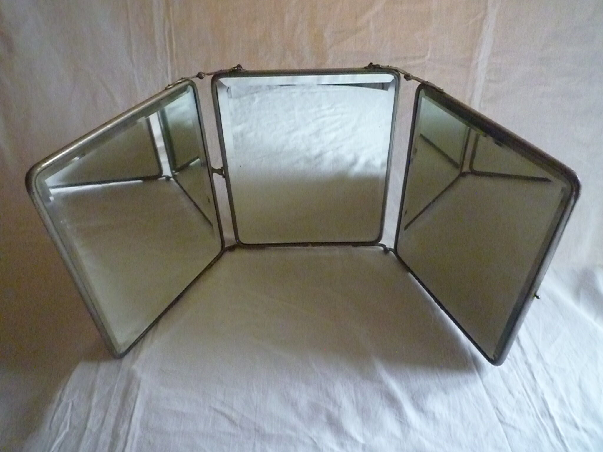 Barber mirror triptych early 1900