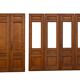 6 solid oak partition doors, 277cm in height (exceptional model)