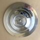 Ridged circular tray, solid aluminium, Spain, 1980s