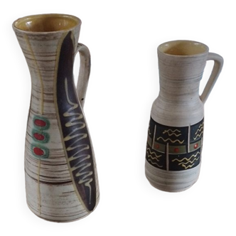 Pair of vintage ceramic jugs