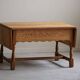 Danish folding table from the mid-century with a drawer in oak, Henning Kjærnulf, 1960s.