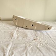 Vintage white ceramic wall-mounted soap dish