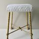 Tabouret en laiton des années 60-70